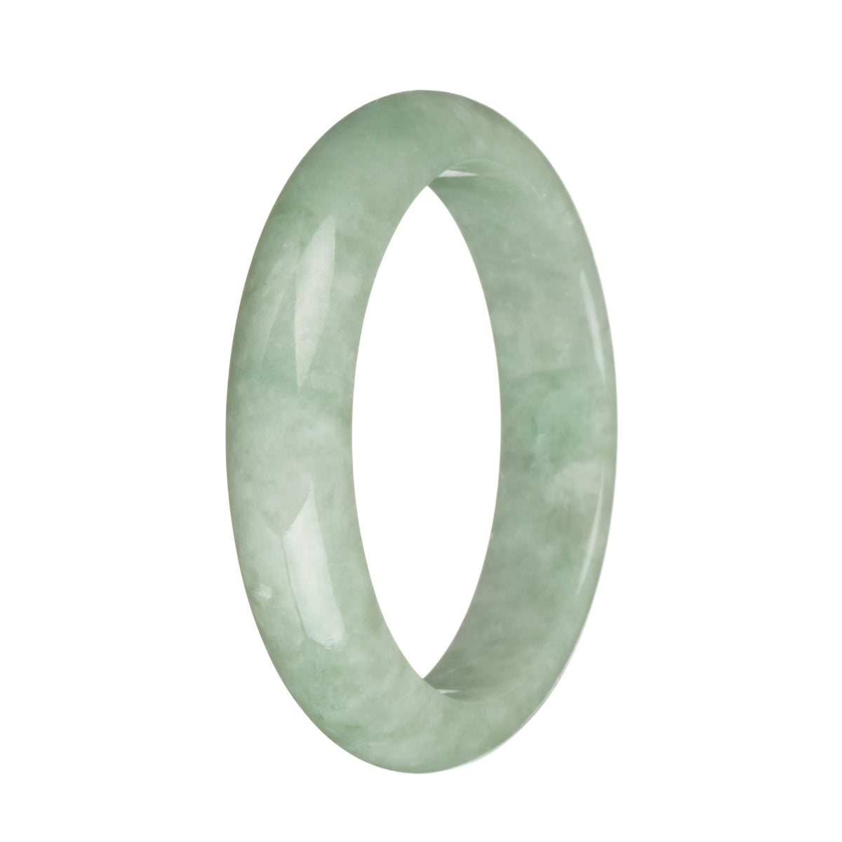 58.9mm Light Green Jade Bangle Bracelet