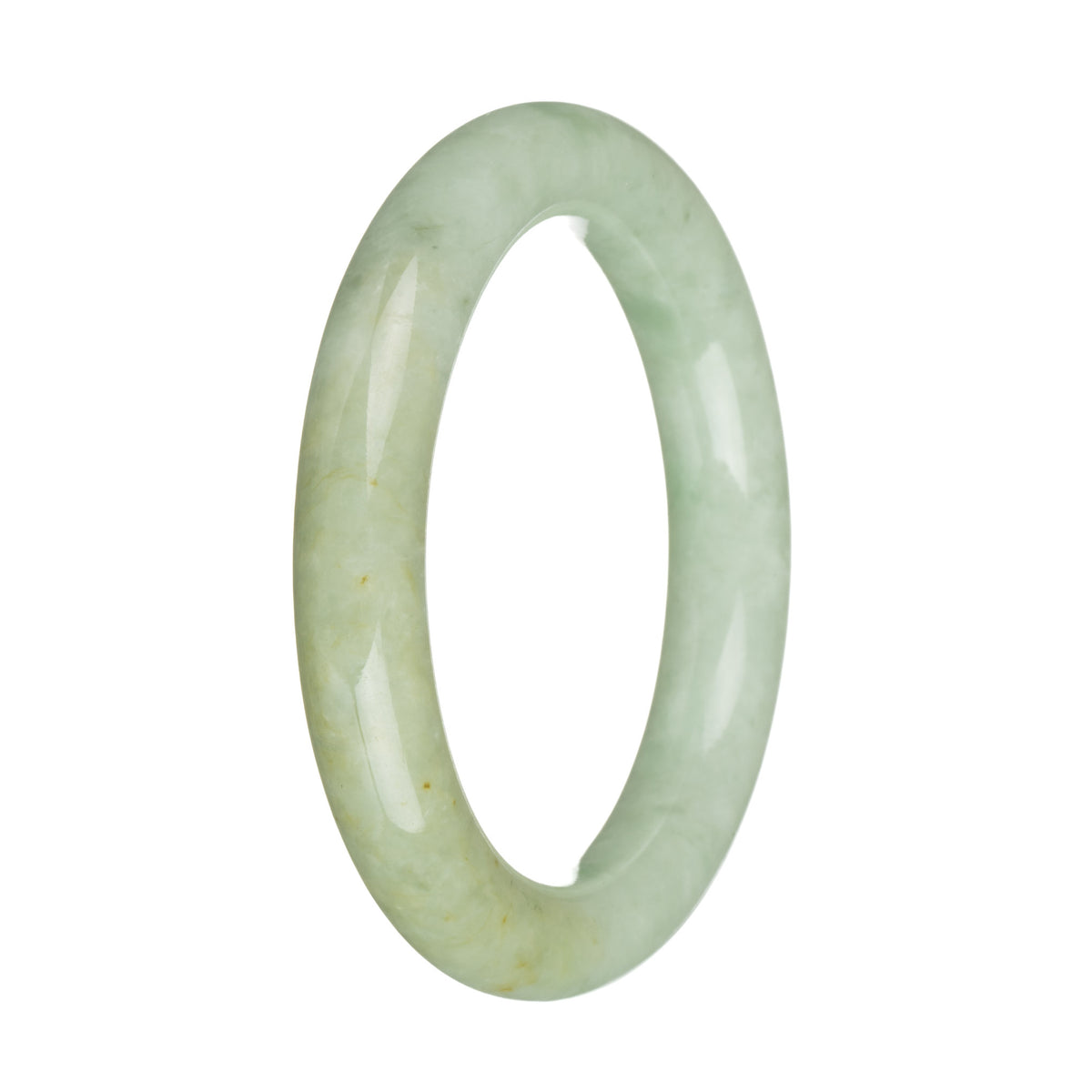 56.2mm Green Jade Bangle Bracelet