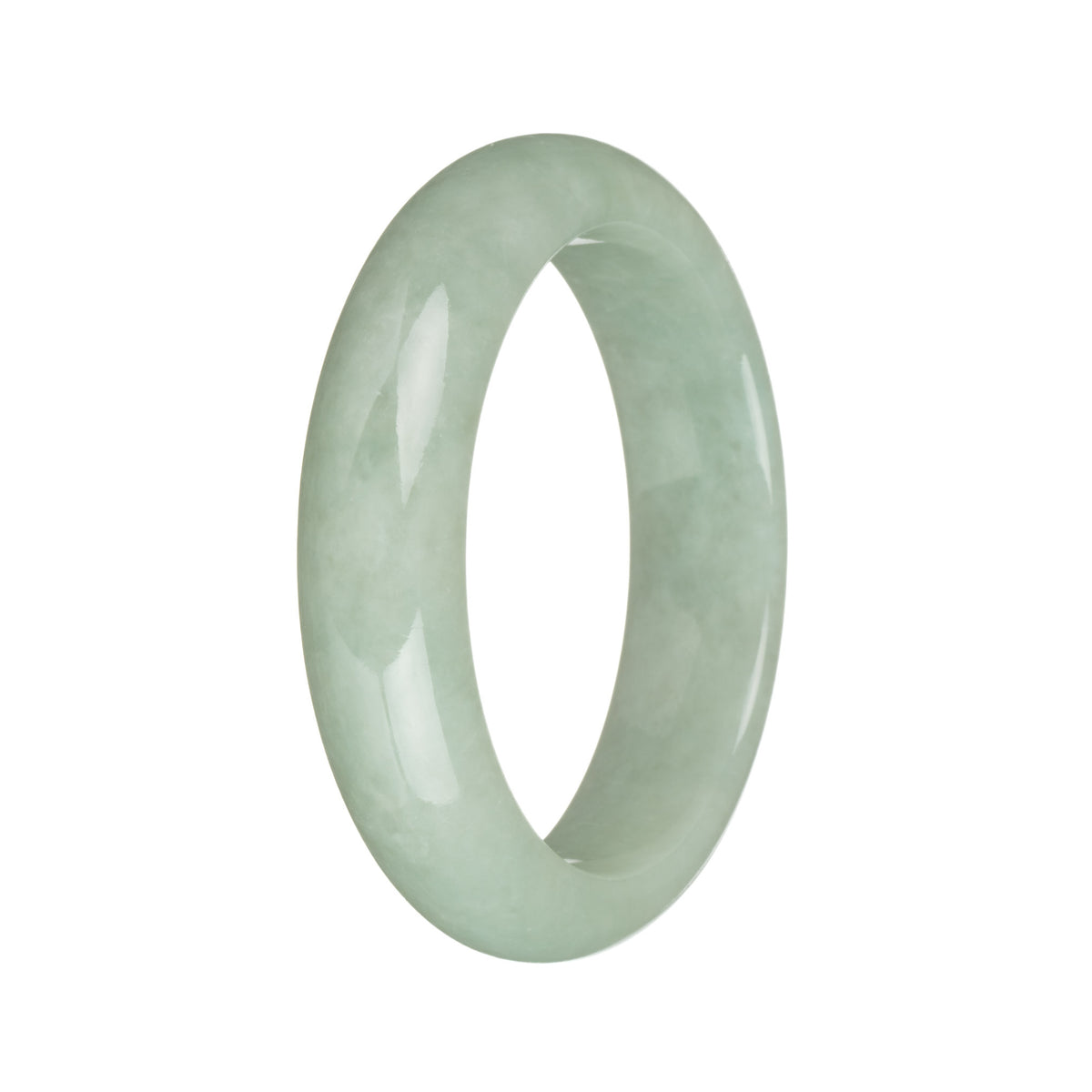 54.4mm Light Green Jade Bangle Bracelet