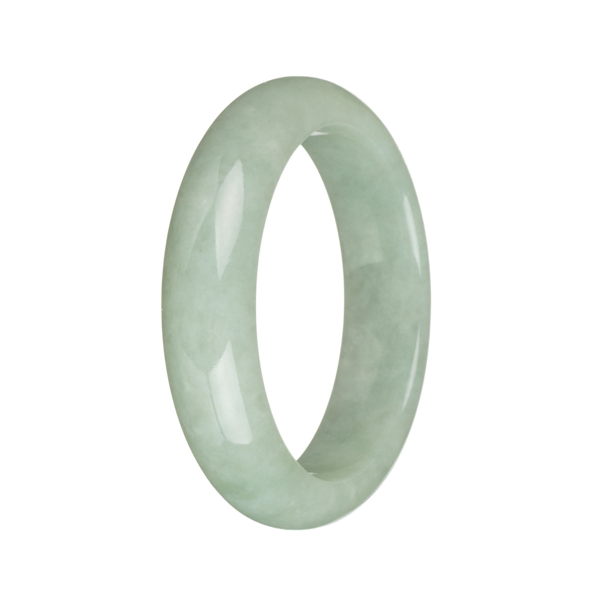 54.4mm Light Green Jade Bangle Bracelet