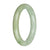 58.6mm Light Green and Olive Green Jade Bangle Bracelet