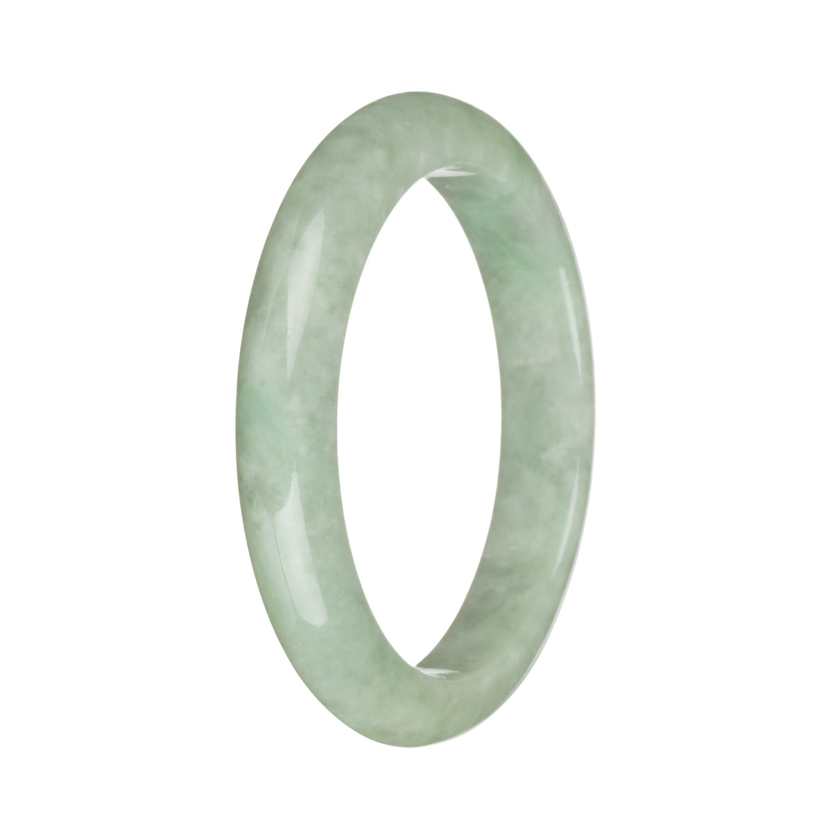 57.5mm Light Green Jade Bangle Bracelet