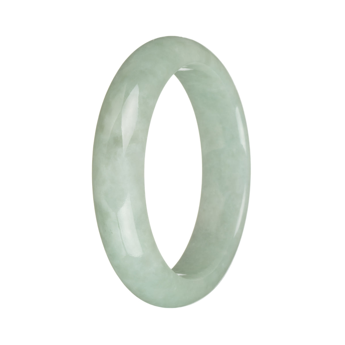 57.3mm Pale Green Jade Bangle Bracelet