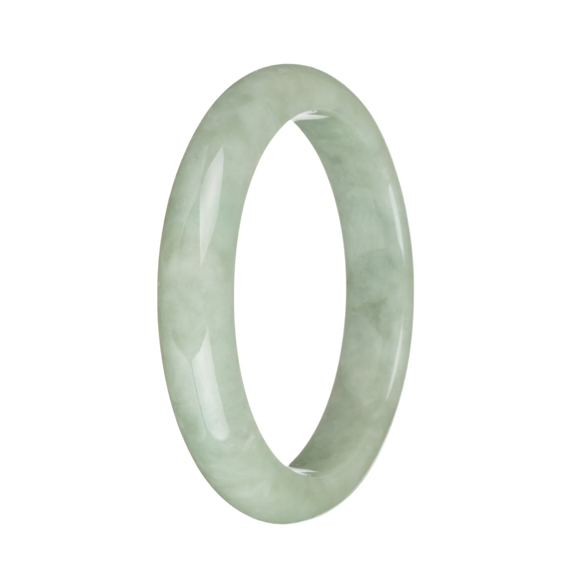 58.1mm Light Green Jade Bangle Bracelet