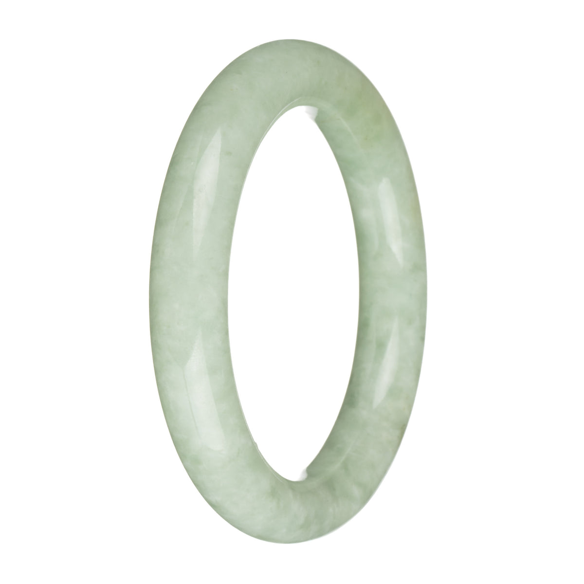 58.5mm Light Green Jade Bangle Bracelet