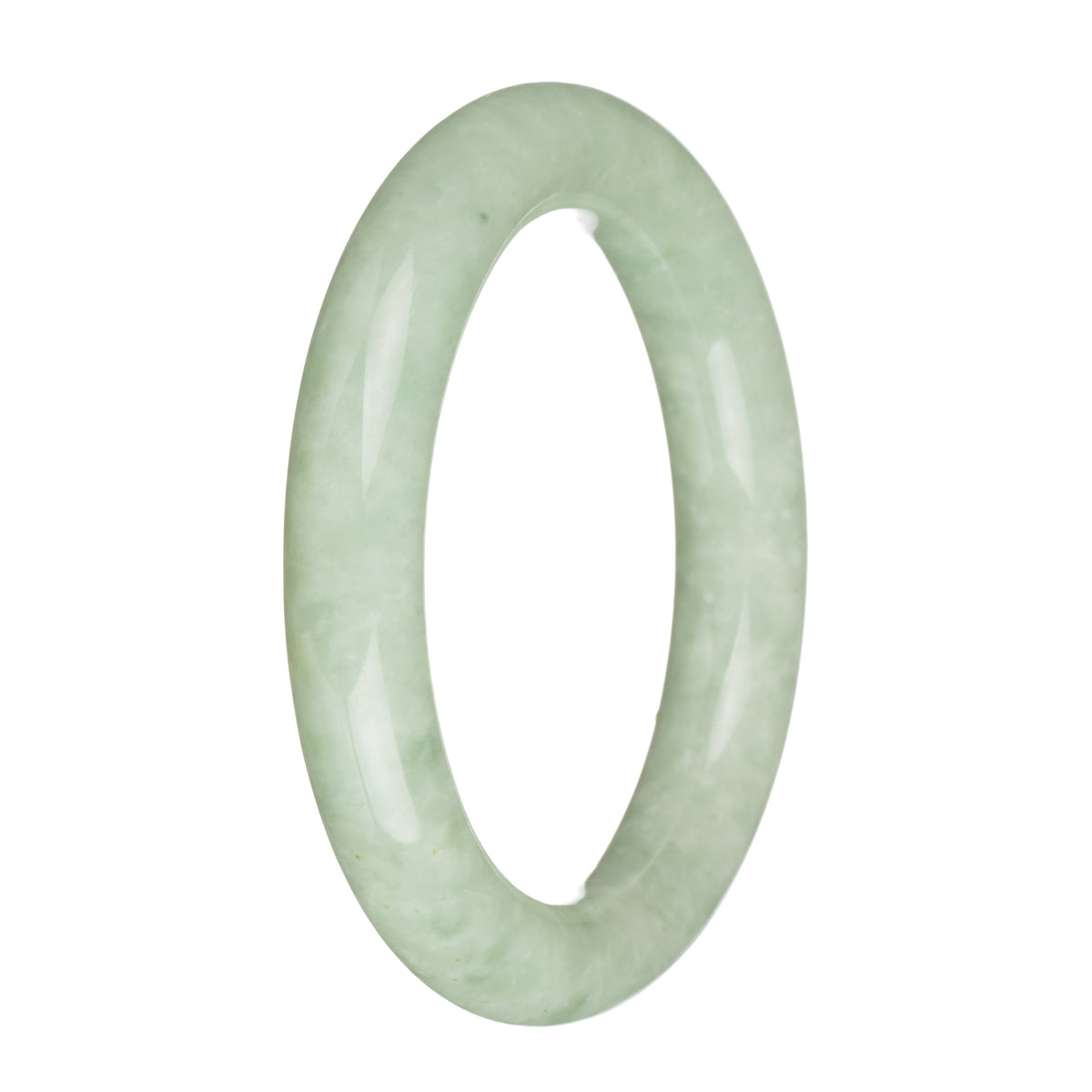 58.5mm Light Green Jade Bangle Bracelet