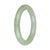 56mm Pale Lavender and Green Jade Bangle Bracelet