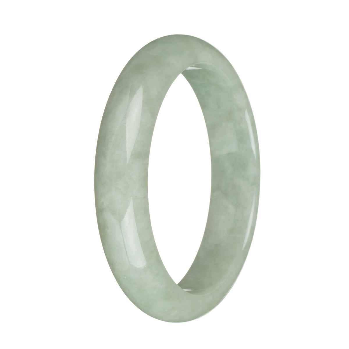 61mm Light Green Jade Bangle Bracelet