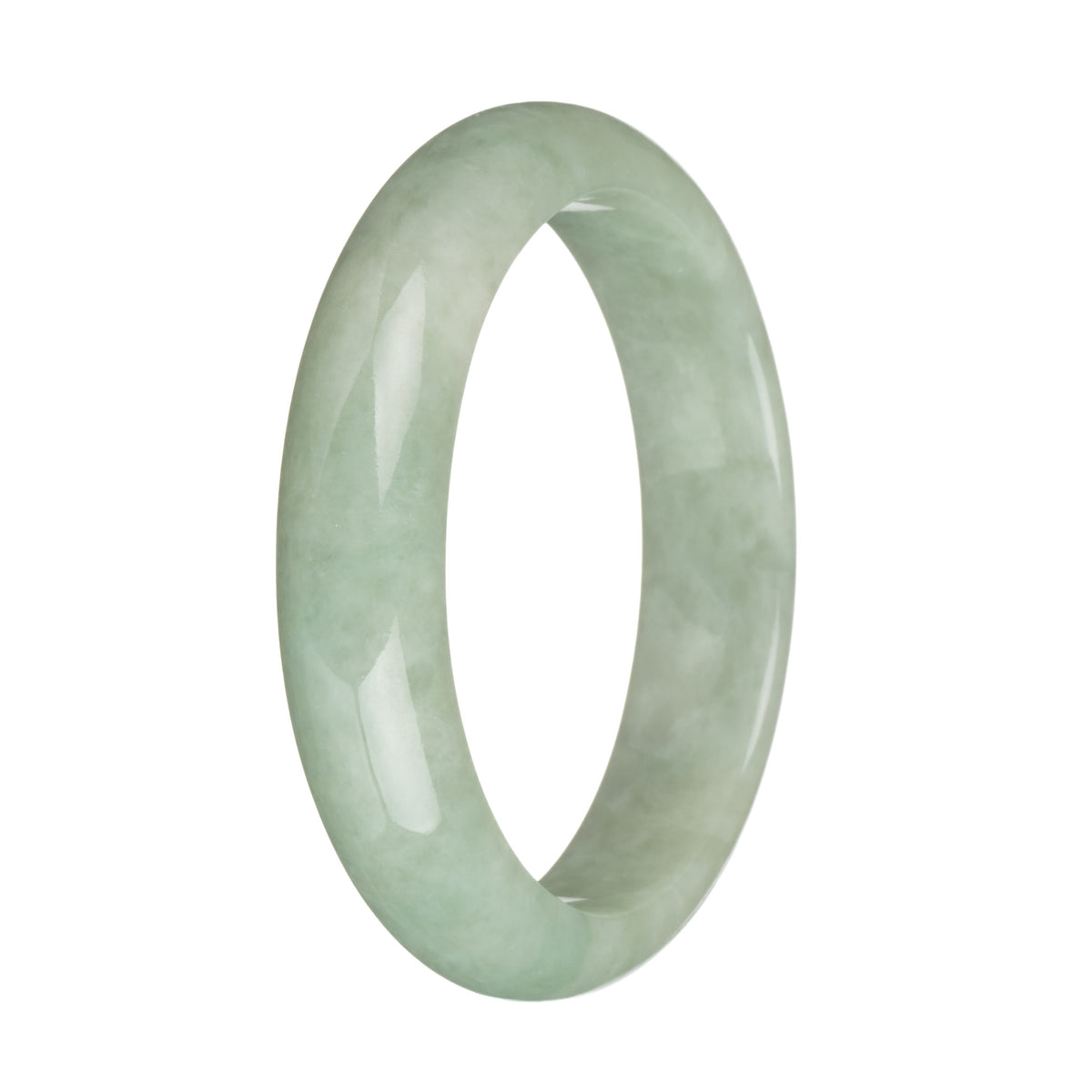 61.2mm Light Green Jade Bangle Bracelet