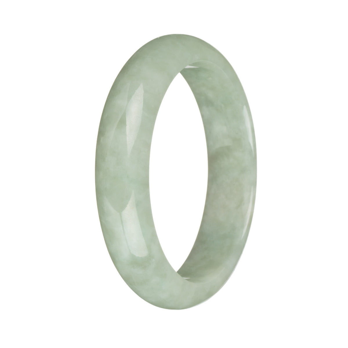 58.3mm Light Green Jade Bangle Bracelet