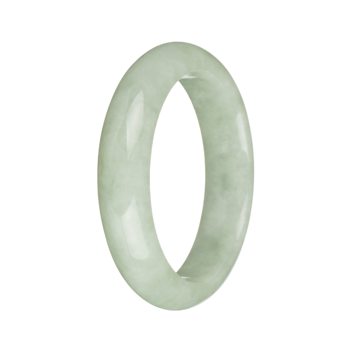 54.8mm Light Green Jade Bangle Bracelet