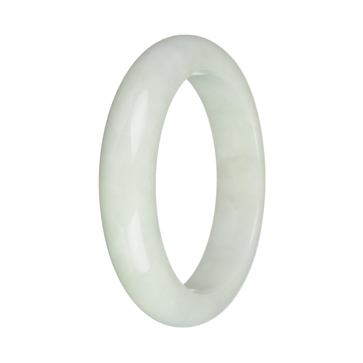 57.5mm Pale Green Jade Bangle Bracelet