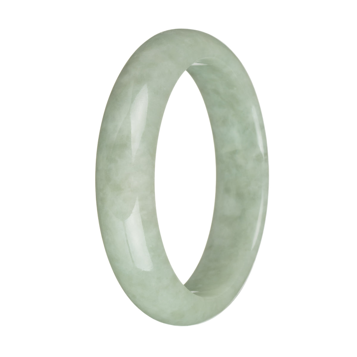 60mm Light Green Jade Bangle Bracelet