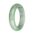 57.3mm Apple Green Pattern Jade Bangle Bracelet