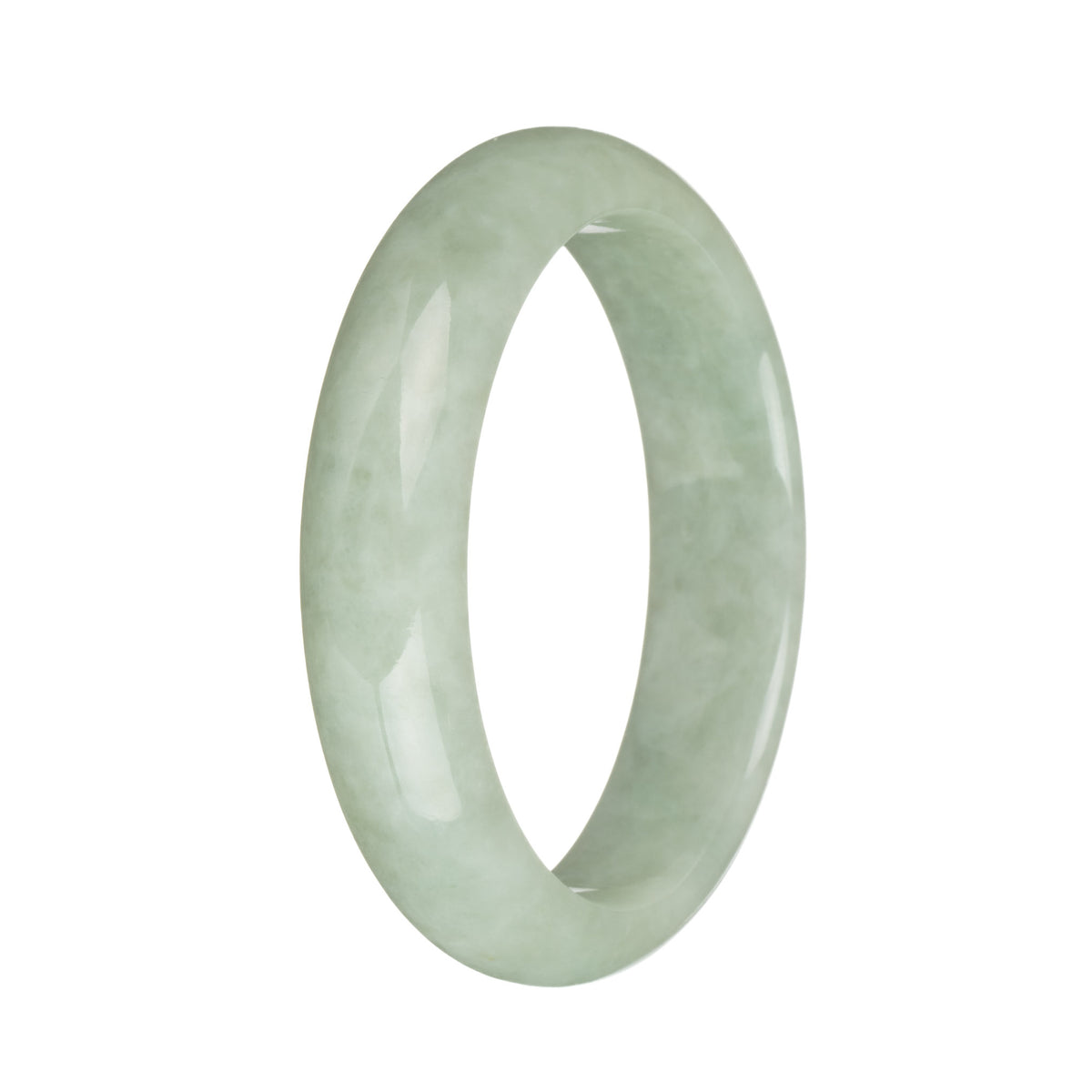 58mm Light Green Jade Bangle Bracelet