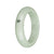 54.2mm Light Green with Dark Green Patch Jade Bangle Bracelet