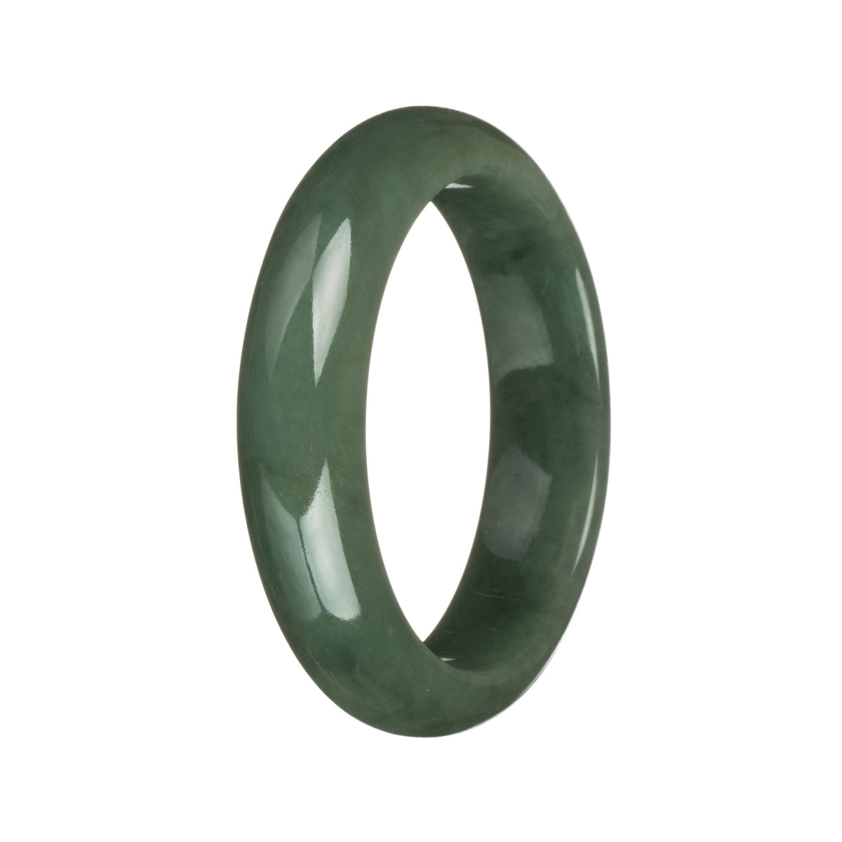 54.5mm Green Jade Bangle Bracelet