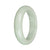 57.6mm Light Green Jade Bangle Bracelet