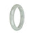 57.8mm Light Grey Jade Bangle Bracelet