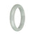 57.8mm Light Grey Jade Bangle Bracelet