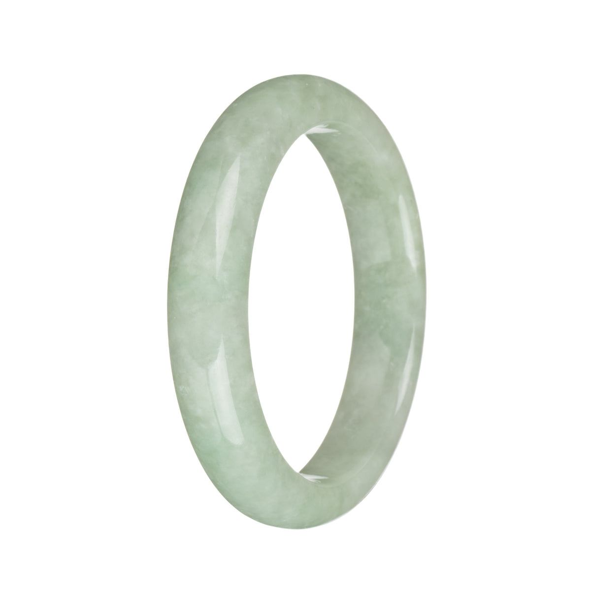 56.5mm Light Green Jade Bangle Bracelet