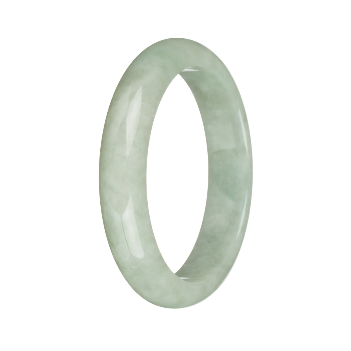 57.3mm Light Green Jade Bangle Bracelet