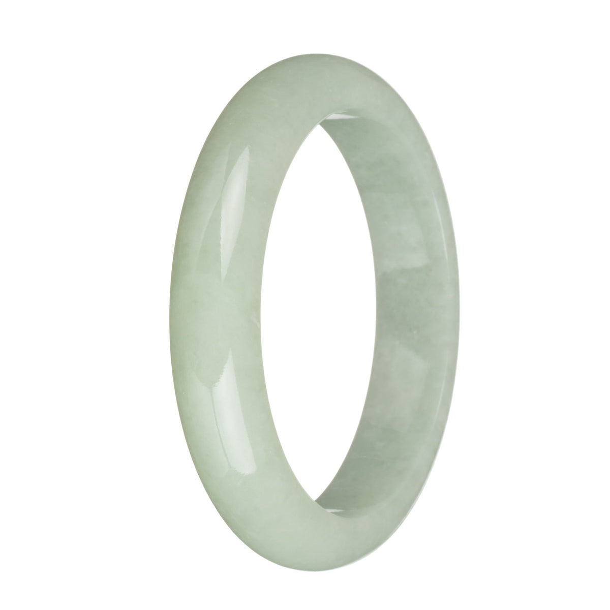 62.8mm Light Green Jade Bangle Bracelet