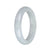 56.8mm Greyish White Jade Bangle Bracelet