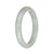 58.1mm Greyish White Jade Bangle Bracelet