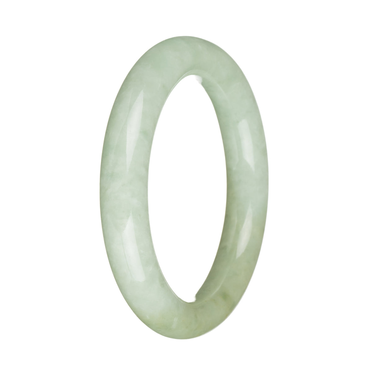 56.2mm Light Green Jade Bangle Bracelet