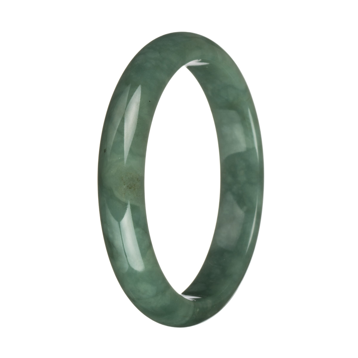 62.8mm Green Jade Bangle Bracelet