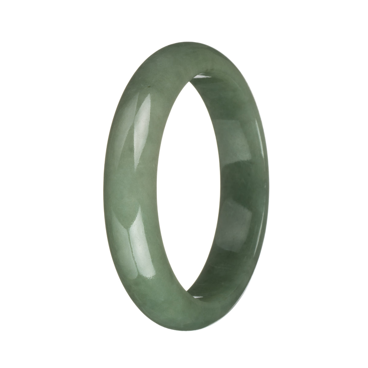 58mm Olive Green Jade Bangle Bracelet