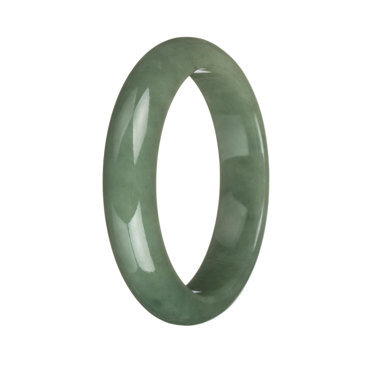 58mm Olive Green Jade Bangle Bracelet