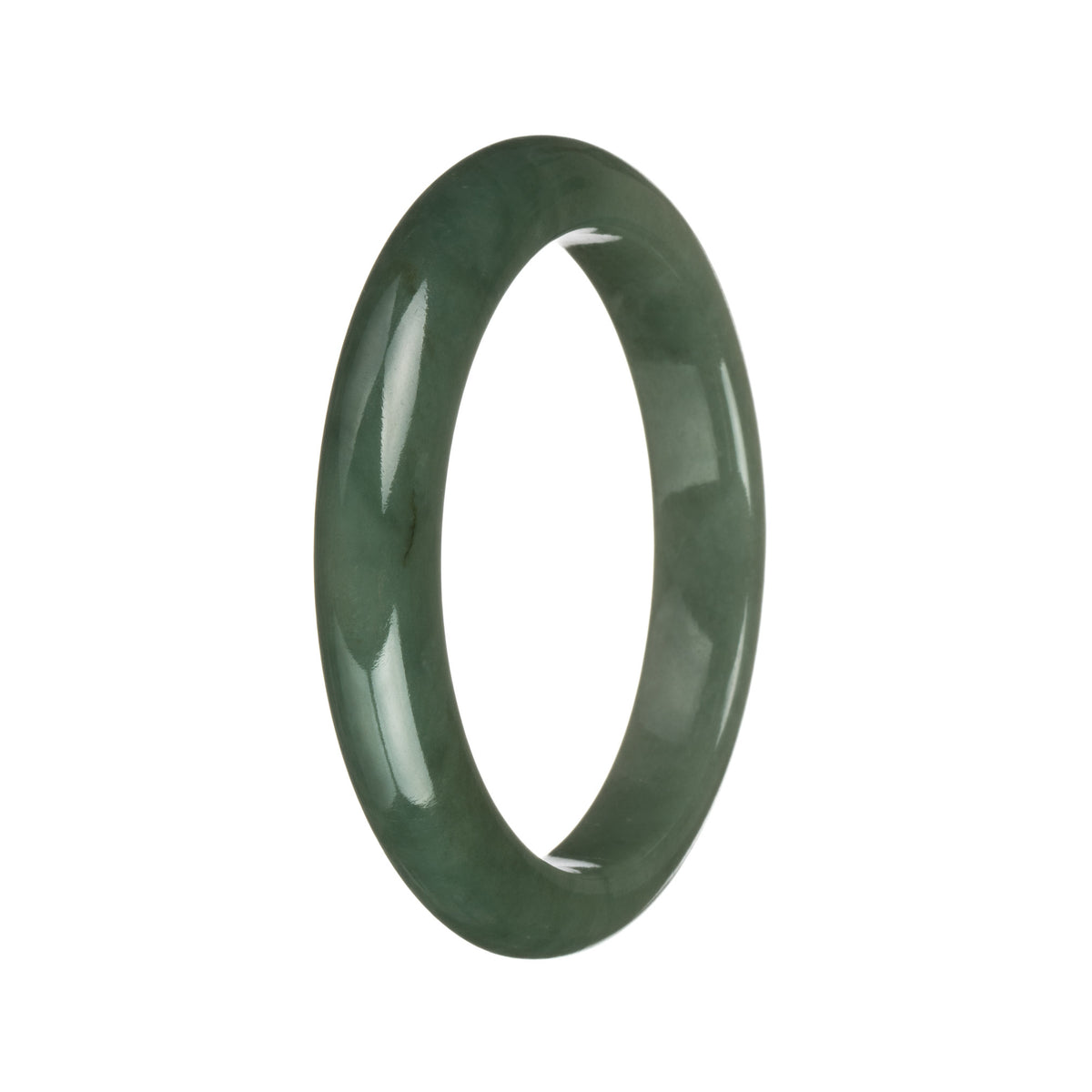 56.2mm Olive Green Jade Bangle Bracelet