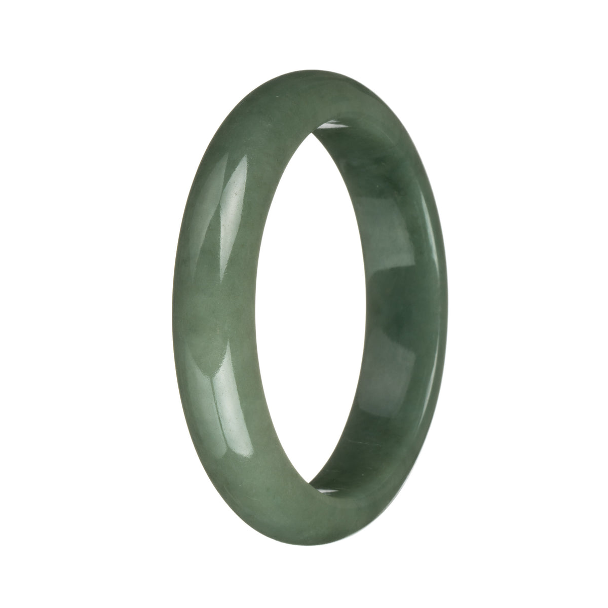 58.2mm Green Jade Bangle Bracelet