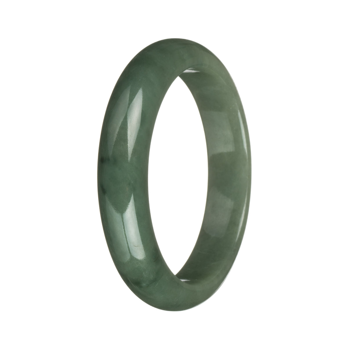 58.2mm Green Jade Bangle Bracelet