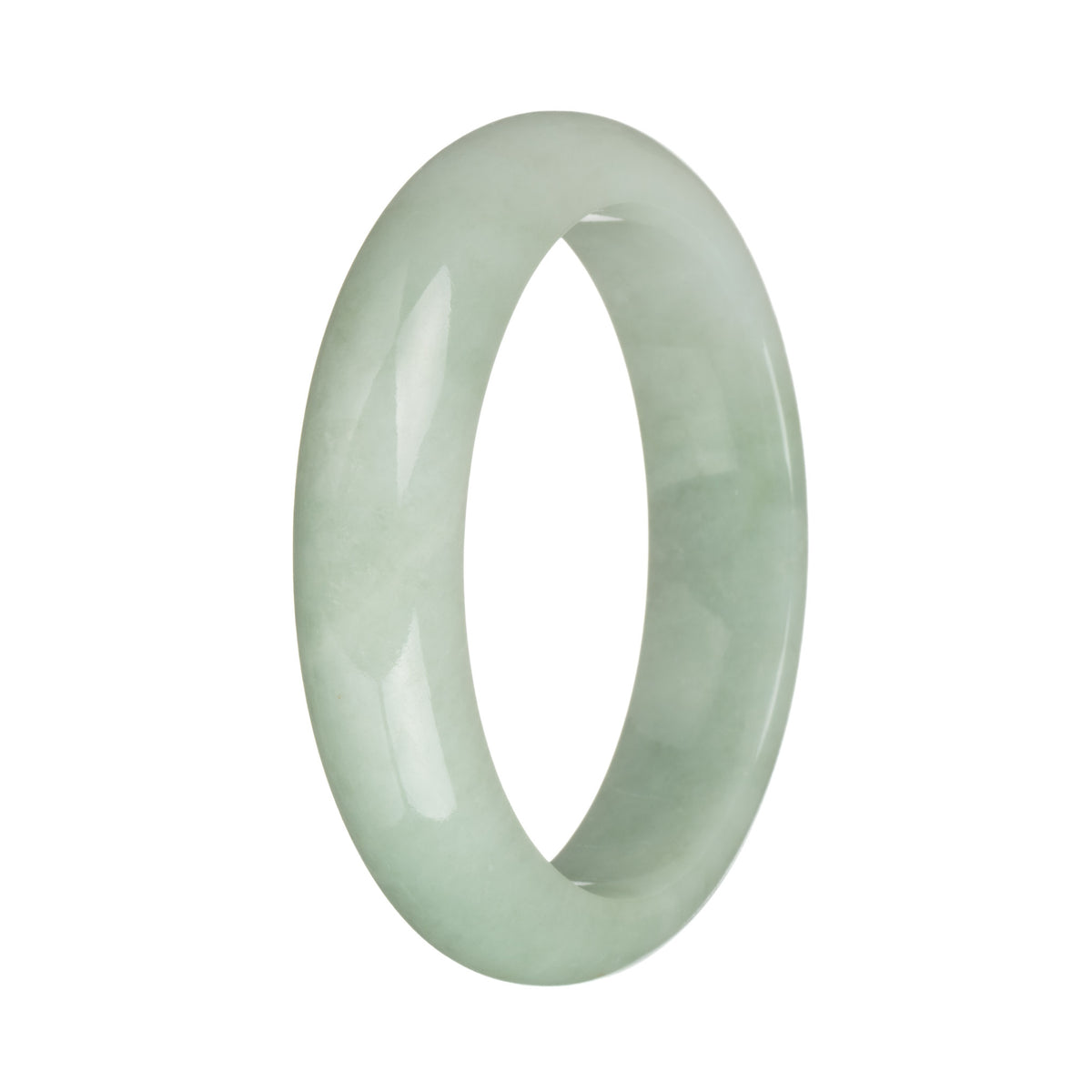 58.3mm Light Green Jade Bangle Bracelet