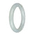 57.4mm White Jade Bangle Bracelet