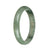 60.5mm Green with Deep Green Patterns Jade Bangle Bracelet