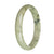 78.5mm Olive Green with Dark Green Patterns Jade Bangle Bracelet