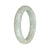 56.6mm Light Grey Jade Bangle Bracelet