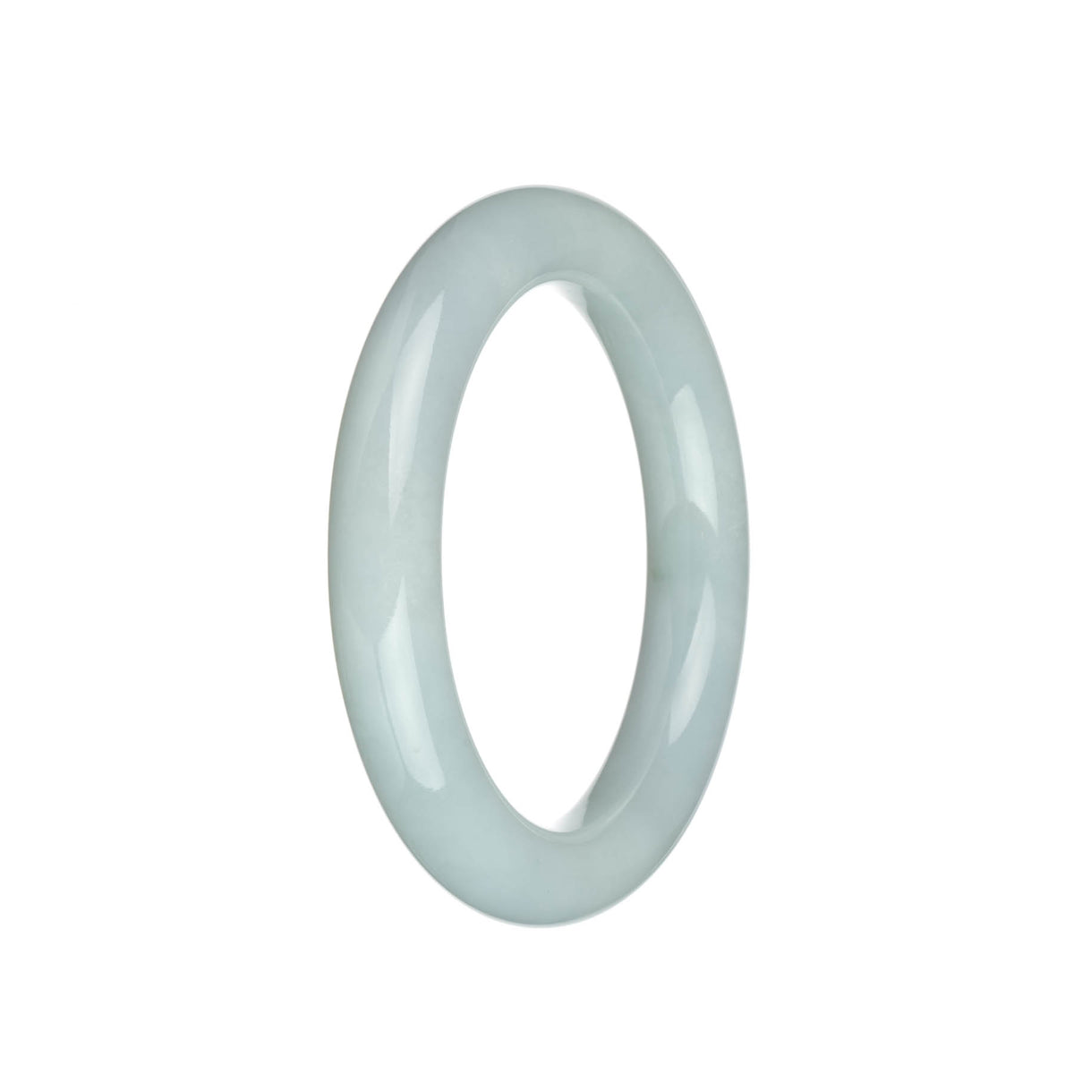 Genuine Type A Faint Lavender Burma Jade Bangle Bracelet - 58mm Round