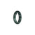 Certified Dark Green Burmese Jade Ring - US 8.5