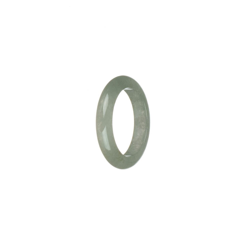 Genuine Pale Green Burmese Jade Ring- US 8.5