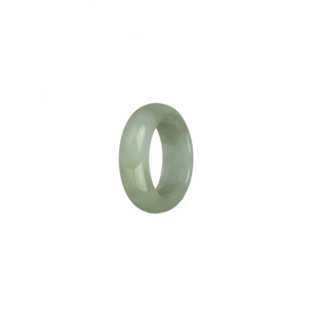 Genuine Pale Green Burmese Jade Ring- US 6