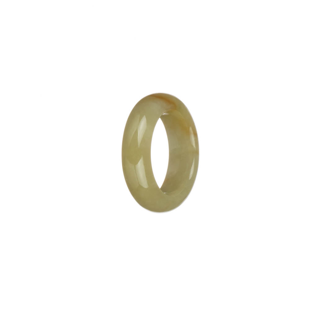 Certified Yellow Jade Ring - US 7