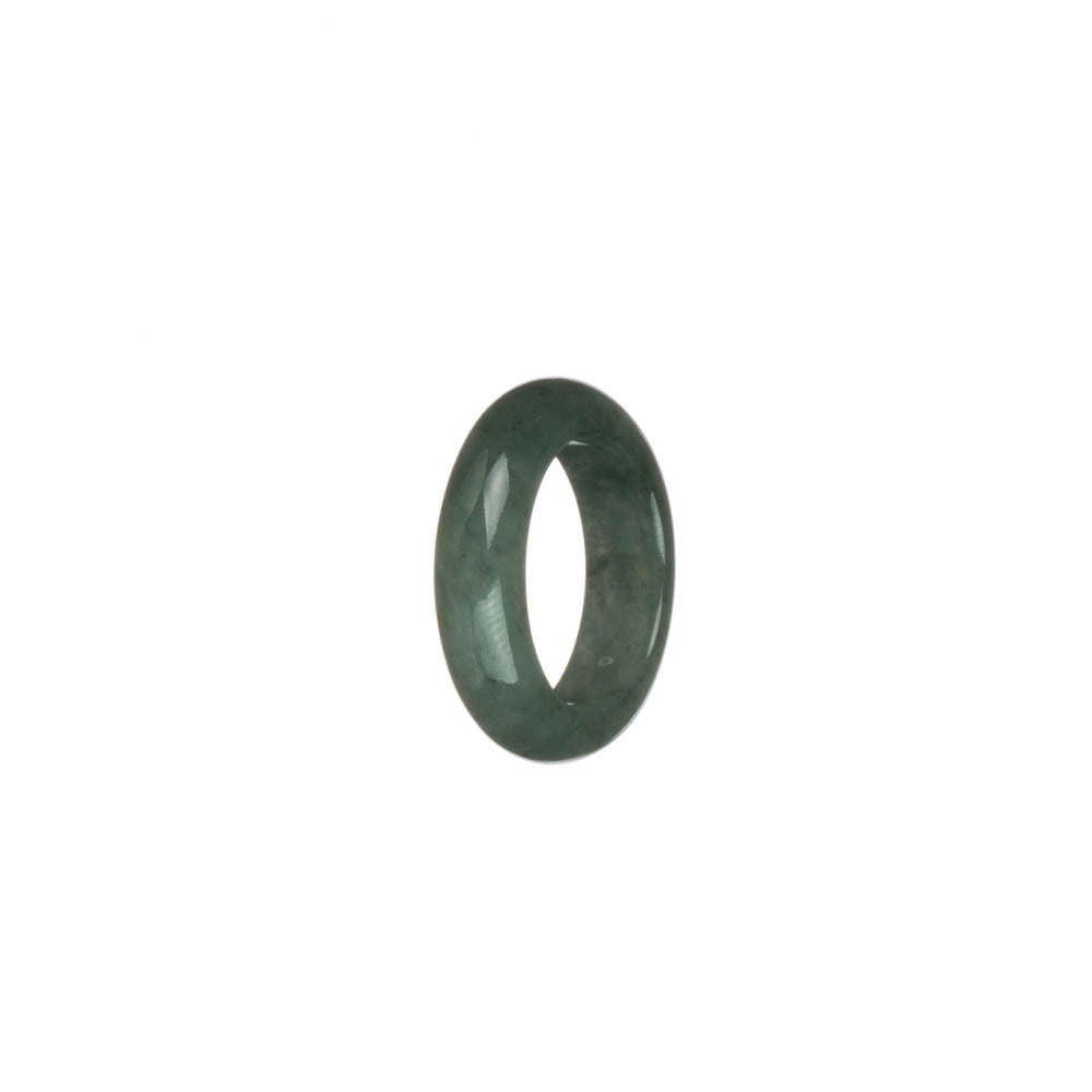 Genuine Green Burma Jade Ring - US 5.75