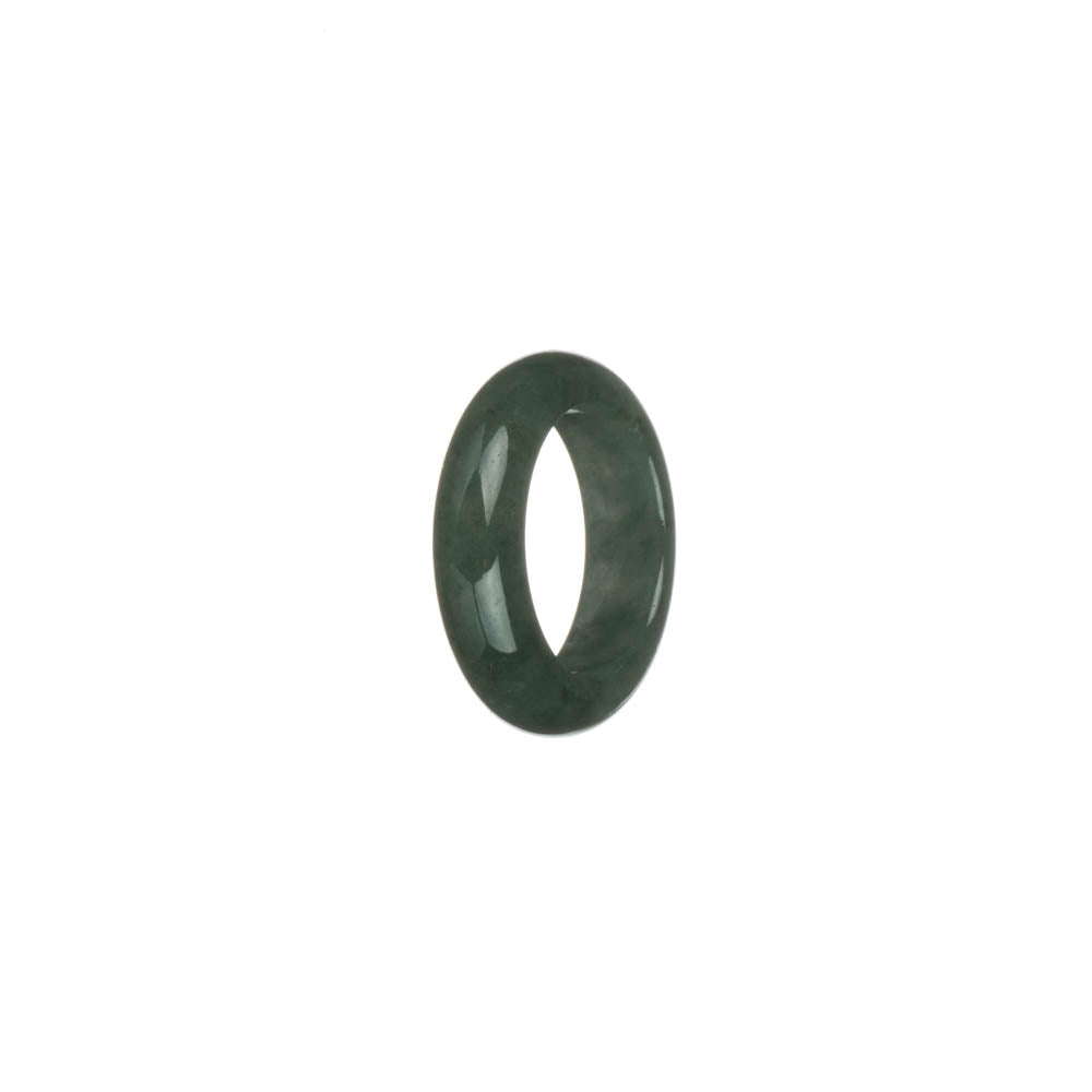 Genuine Green Burma Jade Ring - US 5.75