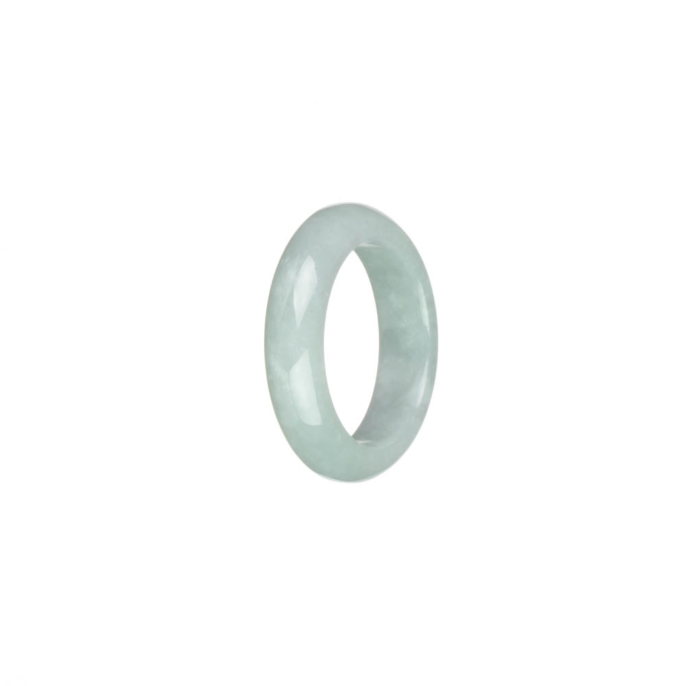 Real Grey Burma Jade Band - US 9.5