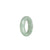 Certified Pale Green Burmese Jade Band - US 9.5